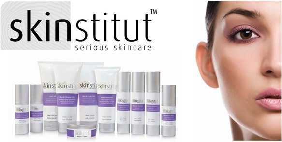 Skinstitut product range and girls face